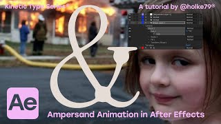 KTS®  Ampersand Animation in After Effects [upl. by Noroj]