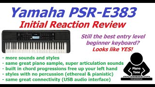 Yamaha PSRE383  Initial Reaction Review [upl. by Anthia]