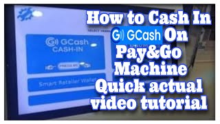 How to Cash in Gcash On PayampGo Machine Quick Tutorial 2021 [upl. by Ahsieyt510]