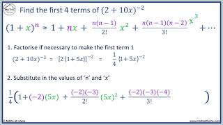 Binomial Expansion with a Negative Power [upl. by Acisej]