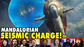 Reactors Reaction To Boba SEISMIC CHARGE On The Mandalorian Season 2 Episode 7  Mixed Reactions [upl. by Cad]