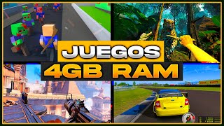 🎮 7 MEJORES JUEGOS para PC con 4GB DE RAM ✅ Sin tarjeta gráfica 🚀 Juegos de Medios Recursos 🚀 [upl. by Gabriela]