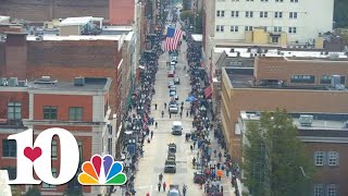 Knoxville Veterans Day Parade and WBIR 10News at Noon [upl. by Lrem]