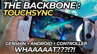 How to use The Backbones TouchSync  Genshin  Android  Controller Workaround Firmware Update [upl. by Lohcin]