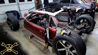 Mustang Hot Rod Build Gets More Chassis Work [upl. by Edveh]