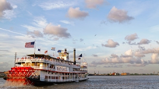 Evening Cruise on the Steamboat Natchez in New Orleans Louisiana [upl. by Ylrrad337]