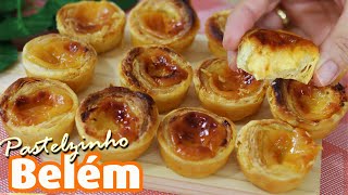 PASTELZINHO DE BELÉM DO HABIB´S ou PASTEL DE NATA  SUPER FÁCIL  DOCINHOS PORTUGUESES Dika da Naka [upl. by Py870]