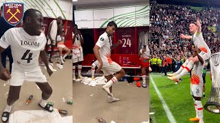 West Ham Players Crazy Celebrations After Winning The Conference League Final Against Fiorentina [upl. by Dinan]