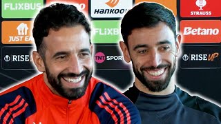 🔴 LIVE  Ruben Amorim and Bruno Fernandes prematch press conference  Man Utd v BodoGlimt [upl. by Airbmat]