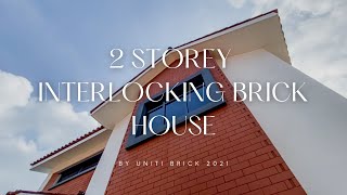 Eye Catching Beautiful and Affordable 2 Storey Interlocking Brick House by Uniti Brick [upl. by Demeter186]