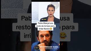 🚨Marçal usa o resto do tempo para irritar nunes😂😂  pablomarçal pablomarcall [upl. by Inoek]