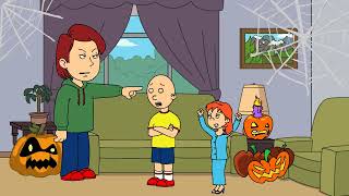 Caillou Scares Rosie with IT Clown MaskGrounded [upl. by Effie]