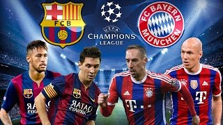 BARCELONA vs BAYERN MUNICH SemiFinal Champions League 06052015 PES 2015 PS4 [upl. by Ymirej718]