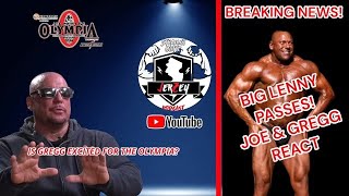 Zapata and Valentino 🚨 discuss big Lenny death Is Gregg excited for Mr Olympia [upl. by Joses496]