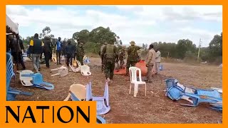 Chaos as Wetangula Natembeya supporters clash at funeral in Goseta Trans Nzoia [upl. by Viking]