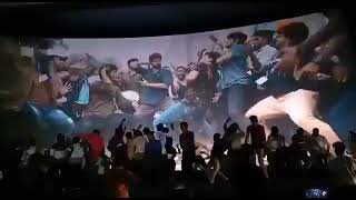 Vaathi ComingTelugutheatre response Audience gone crazyMaster [upl. by Zingale]