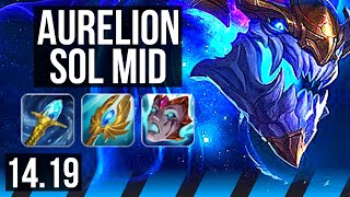 Aurelion Sol Gameplay How to Play Aurelion Sol MIDDLE BuildGuide LoL Meta [upl. by Loni]