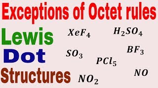 Exceptions of Octet rule  Lewis dot structure  Odd electron molecule  Chemical Bonding Class 11th [upl. by Olcott]