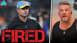 Pat McAfee Reacts LIVE To Brandon Staley Getting Fired After One Of NFLs Biggest BlowOut Loss [upl. by Yeznil299]