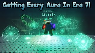 Getting Every New Aura In Era 7 In Sols RNG Part 5 [upl. by Nonac621]