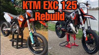 KTM EXC 125 Supermoto Rebuild before summer [upl. by Angadresma279]