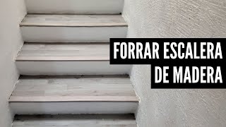 Cómo FORRAR unas ESCALERAS con piso LAMINADO [upl. by Danette]