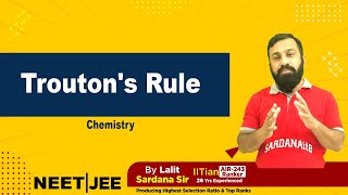 Troutons Rule  Chemistry  L15  IITJEE  NEET [upl. by Kuo]