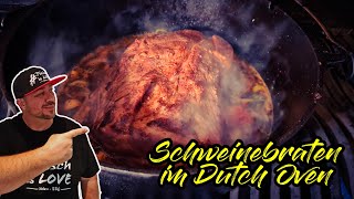 Schweinebraten im Dutch Oven 🔥 [upl. by Anirtek]