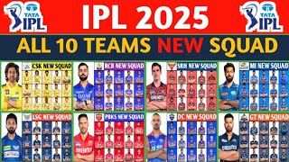 IPL 2025 All Team Squad IPL 2025 10 Teams Players List TATA IPL 2025 Squad IPL 2025 [upl. by Niliak]