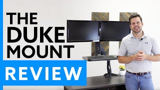 The Duke Mount  Turn virtually any desk into a standing desk [upl. by Etiuqal711]