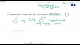 What happens wheni nbutyl chloride is treated with alcoholic KOHii bromobenzene is treated [upl. by Hanni]