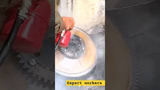 How to CAT dozer engine machinery cleaning shorts expert technician worker viraal video short [upl. by Greff]