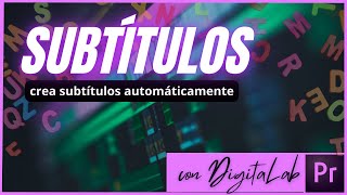 Crear subtítulos automáticamente en Premiere Pro [upl. by Ojillek]