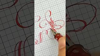 Guide To Writing The Most Attractive Letter in Calligraphy calligraphy cursive handwriting [upl. by Akanke]