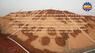 Extraction of gold by heap leaching [upl. by Monk]