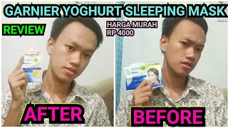 Review Garnier Light Complete Night Cream Yoghurt Sleeping Mask [upl. by Barrie156]