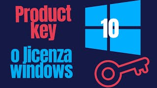 Come Vedere La Licenza Di Windows 10 [upl. by Yenittirb]