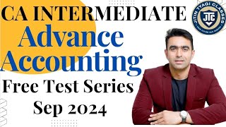 CA Inter Advance Accounting Test Series for Sep 2024 [upl. by Ernestine]