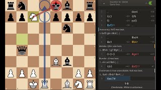 BlackmarDiemer Gambit  Halosar Trap  9moves checkmate [upl. by Ahtenek666]