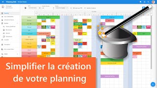 Manipulation des tâches du planning avec Planning Web [upl. by Yemrej]