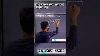 Class 12th Matrices Chapter 3 exercise 3 Transpose Of A Matrix [upl. by Htial]