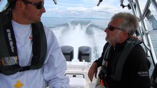 23 Boston Whaler Walkaround Whaler Drive WOT [upl. by Rasla]