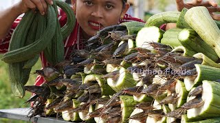 My First Time To Cook Clarias Batrachus Fish with Luffa Recipe  Cooking Caramelized Fish Luffa [upl. by Ladd]