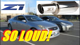 G35 gets Z1 Motorsports Single Exit  ISR Ypipe exhaust [upl. by Isac]