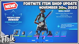 NEW SKULL SCOUT SKIN Fortnite Item Shop November 30th 2023 Fortnite Battle Royale [upl. by Yelnoc936]