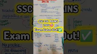 Mains Exam Dates Out🔥Target Your DREAM JOB✅🎯 ssc ssccgl sscmains mainsexamdate [upl. by Noed]