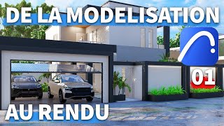 FORMATION ARCHICAD EN FRANÇAIS Villa duplex Partie 01 [upl. by Ruffina]