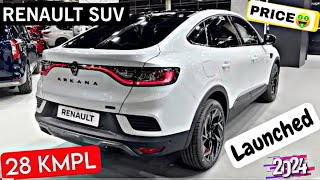 RENAULT ARKANA LAUNCHED 🔥 2024 PRICE MILEGA 28KMPL RENAULT SUV LAUNCH [upl. by Kylander]