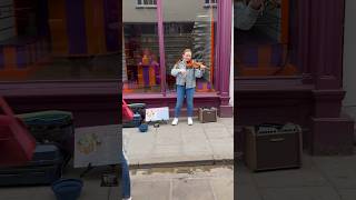 Violin street performer plays Beatles song [upl. by Callas]