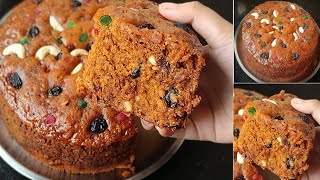 Christmas Special Fruit Cake Eggless Plum Cake RecipeChristmas Plum CakeFruit CakePlum Cake [upl. by Airamanna]